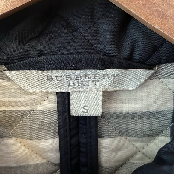 Burberry Brit Quilted Jacket Black size small - Picture 2 of 6